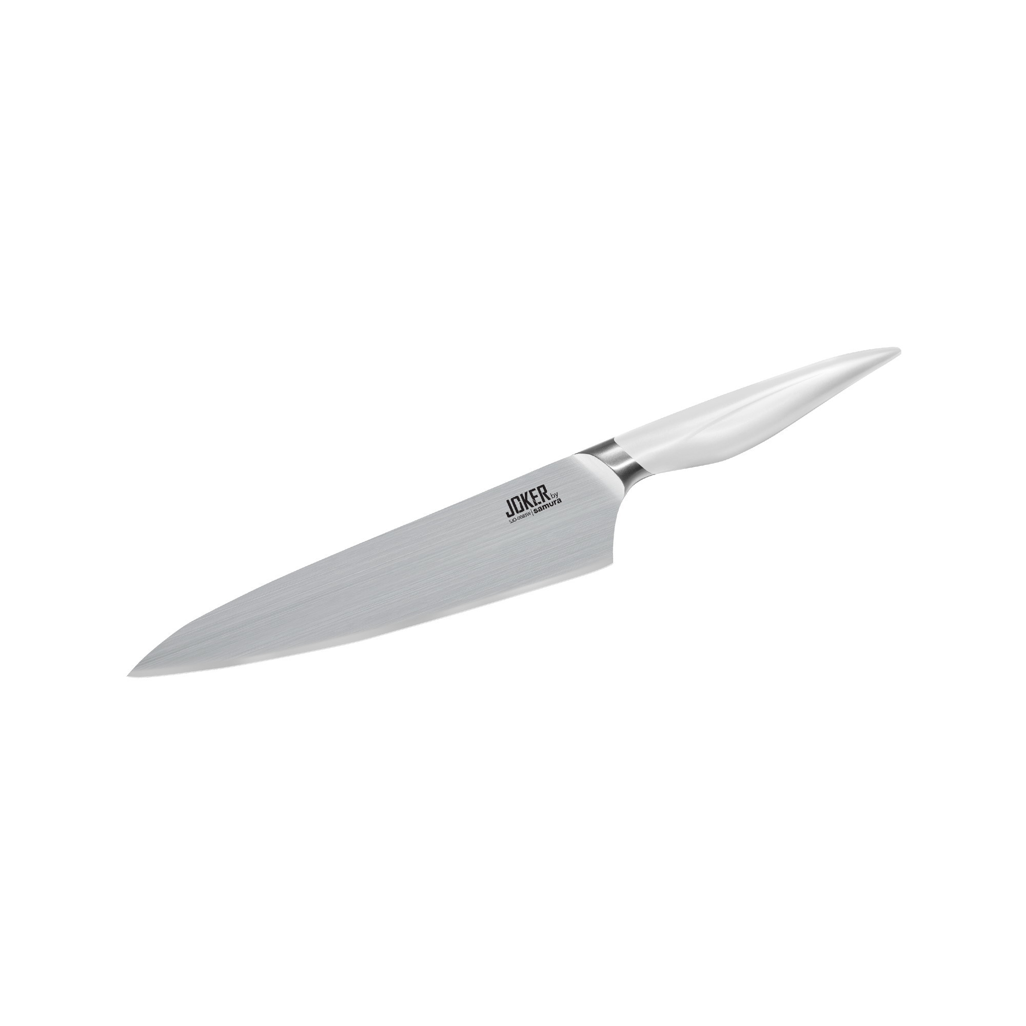 Нож кухонный Шеф Samura Joker 201 мм, сталь AUS-8, рукоять АБС-пластик белый