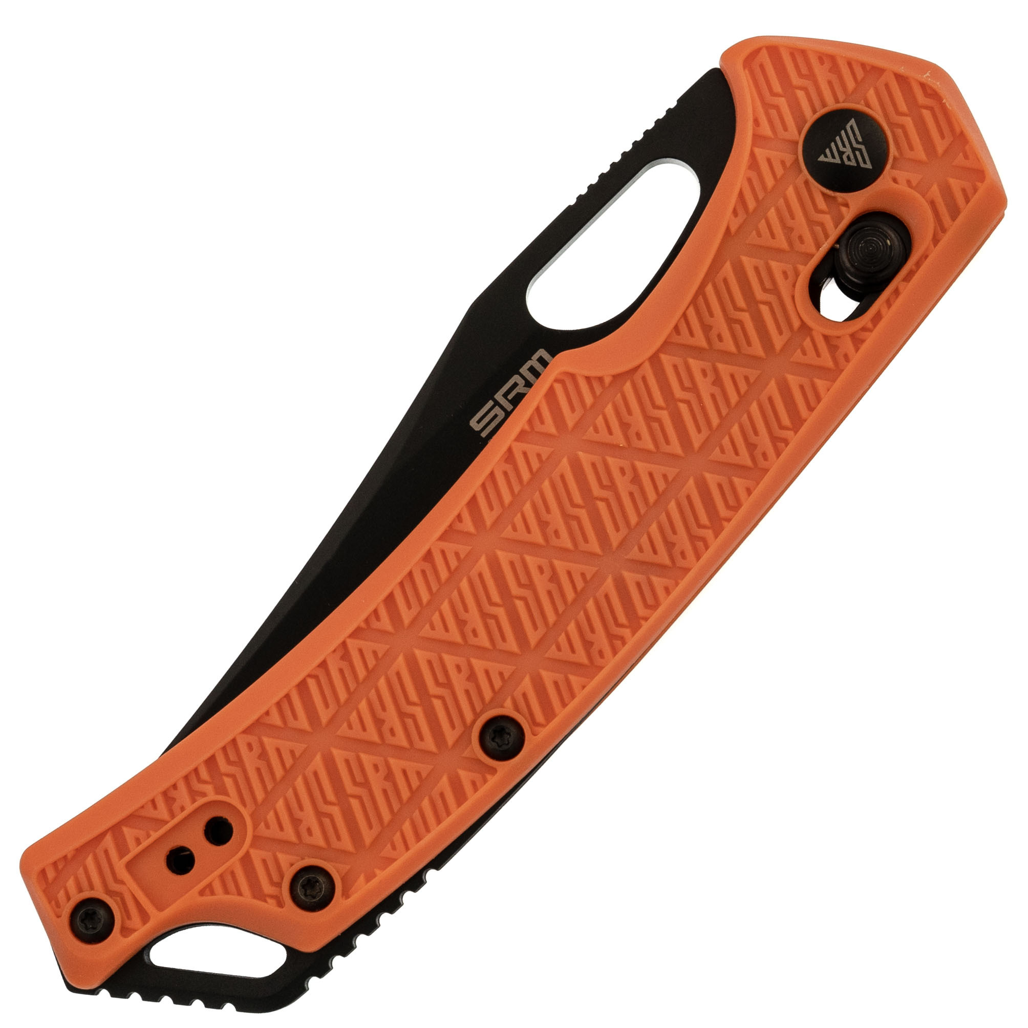 Складной нож SRM 9201, сталь 8Cr13MOV Blackwash , рукоять Orange FRN - фото 7