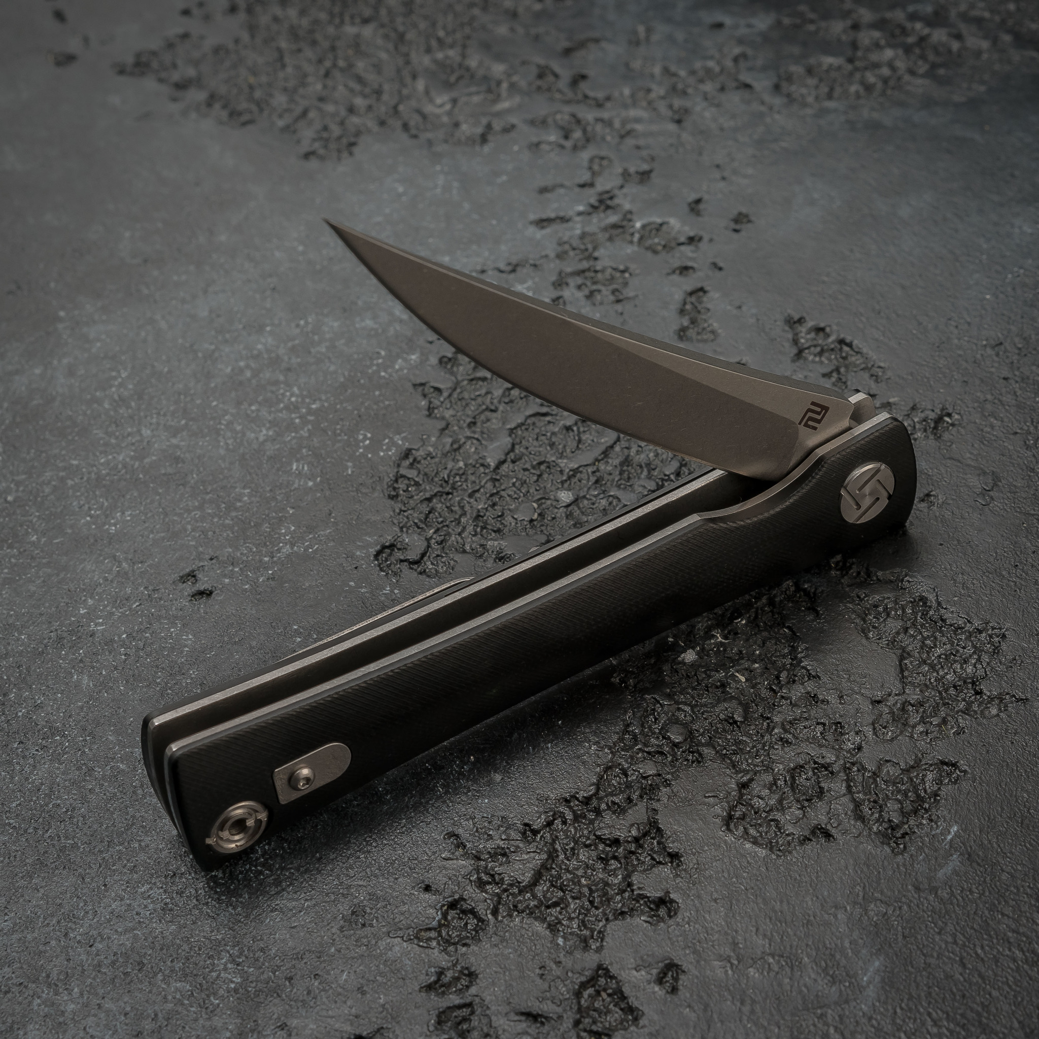 Складной нож Artisan Waistline, сталь D2, G10 Black - фото 5