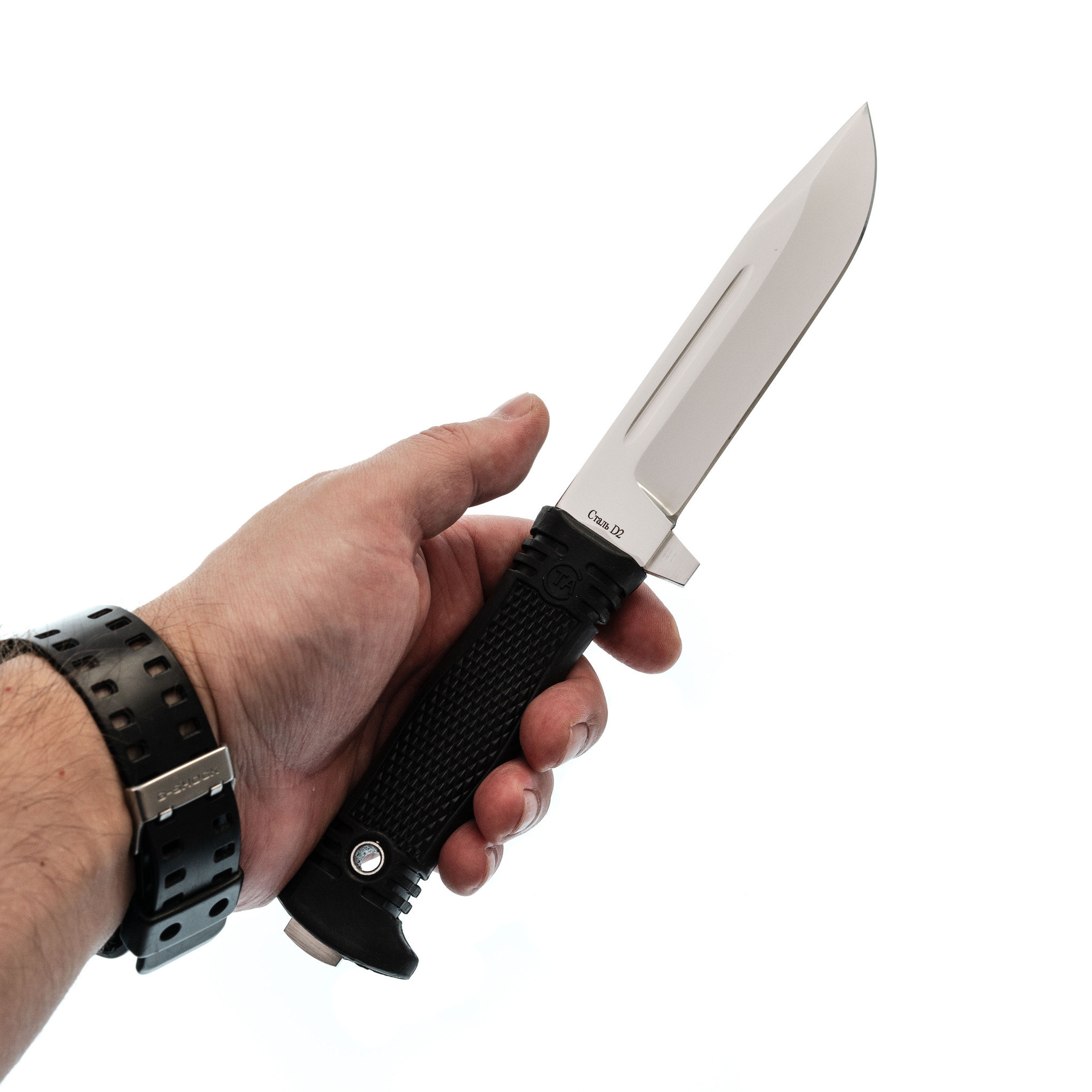 Нож Сержант, сталь D2, рукоять резина - фото 4