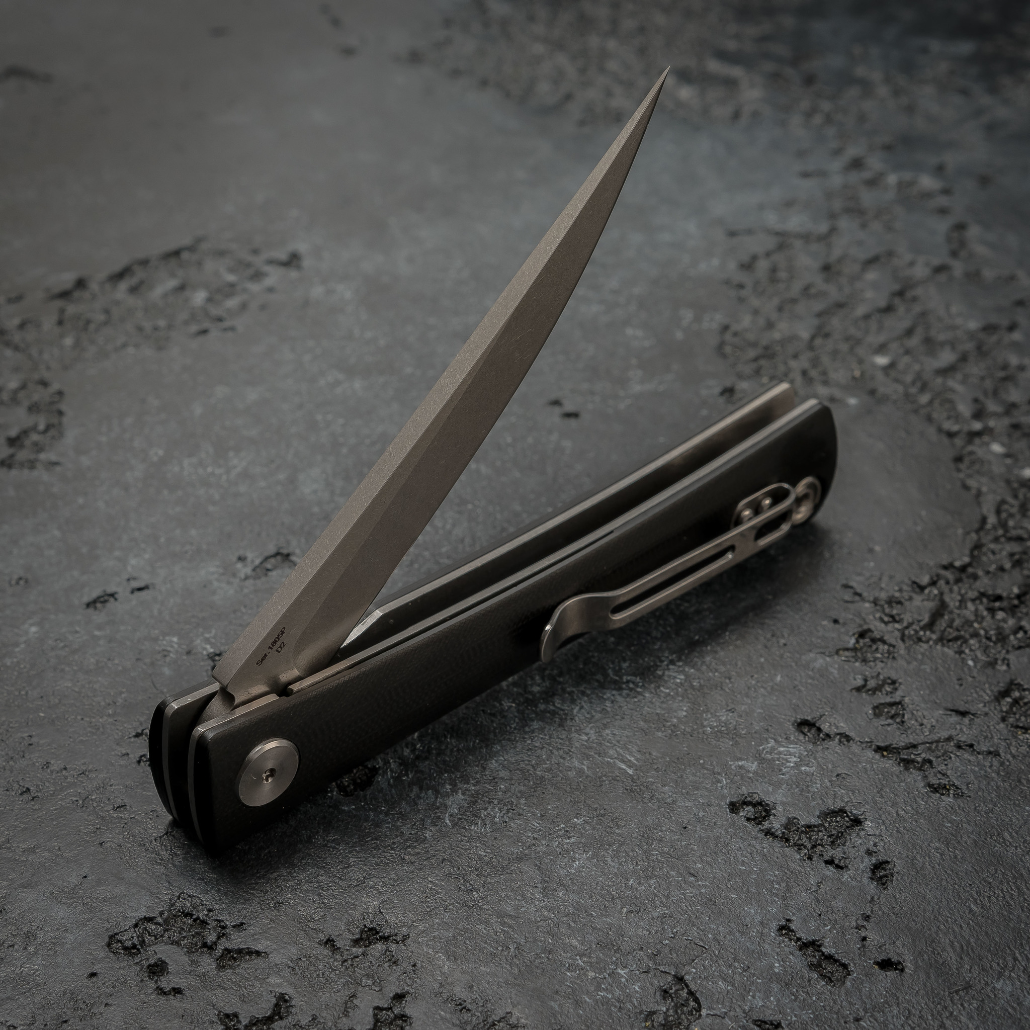 фото Складной нож artisan waistline, сталь d2, g10 black artisan cutlery
