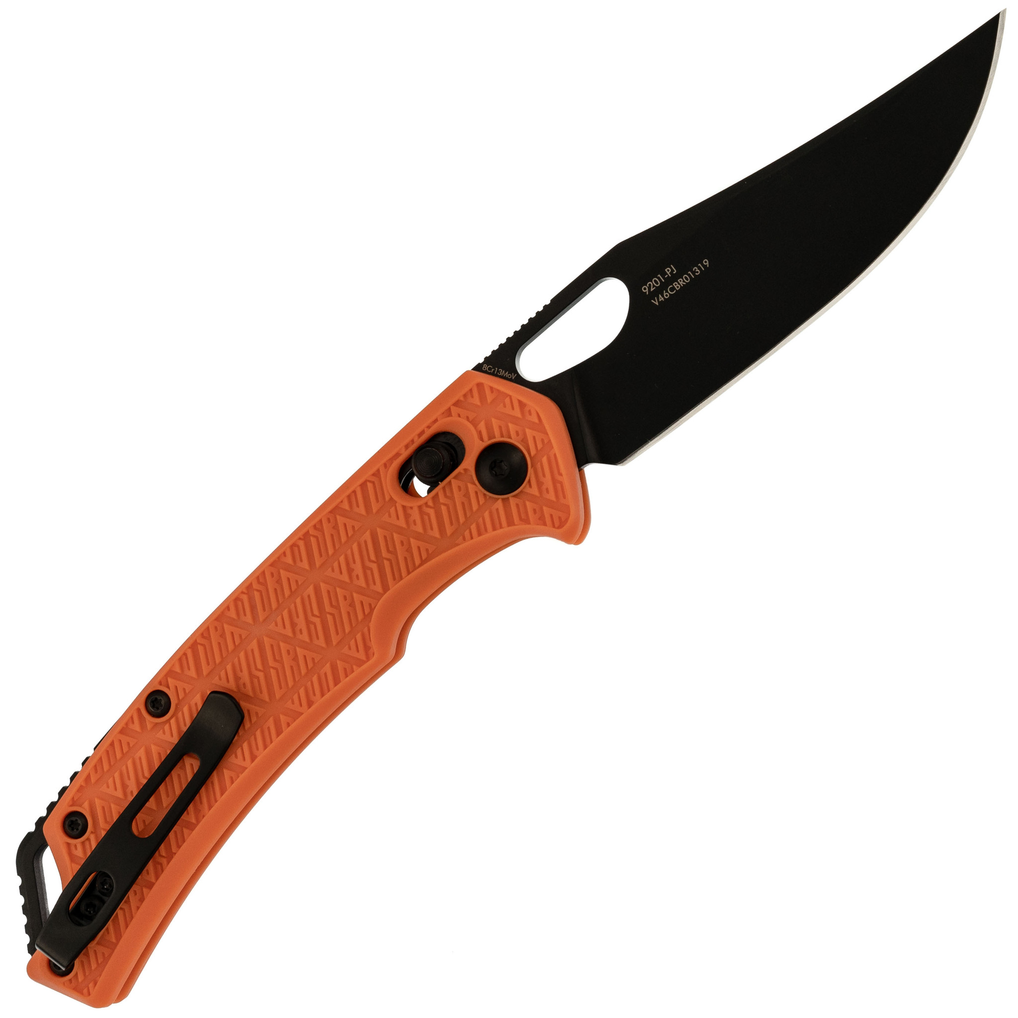Складной нож SRM 9201, сталь 8Cr13MOV Blackwash , рукоять Orange FRN - фото 3