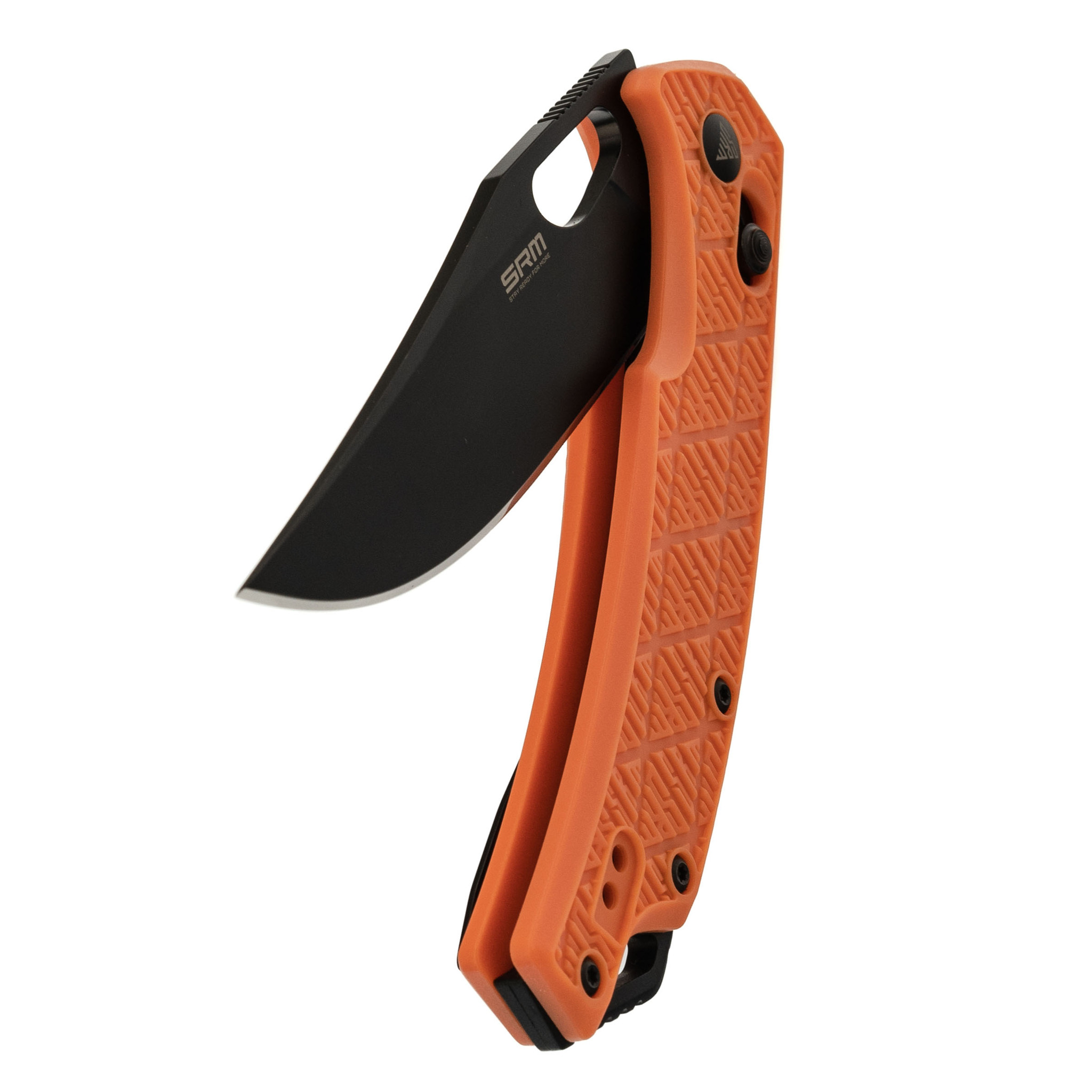 Складной нож SRM 9201, сталь 8Cr13MOV Blackwash , рукоять Orange FRN - фото 4