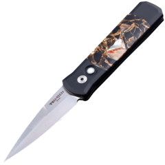 Фото Автоматический складной нож Pro-Tech Santa Fe Stoneworks Godson Customized, сталь 154CM, рукоять алюминий с вкраплениями бронзы