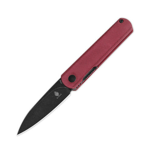 Складной нож Kizer Feist, сталь 154CM, рукоять Denim Micarta, красный