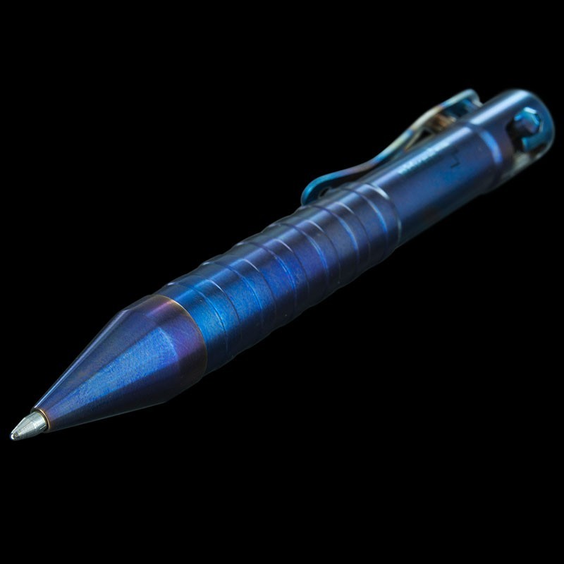 Тактическая ручка Cal .50 CID (Clip-Integrated-Design) Titanium Flame, Boker Plus 09BO074, градиент - фото 5
