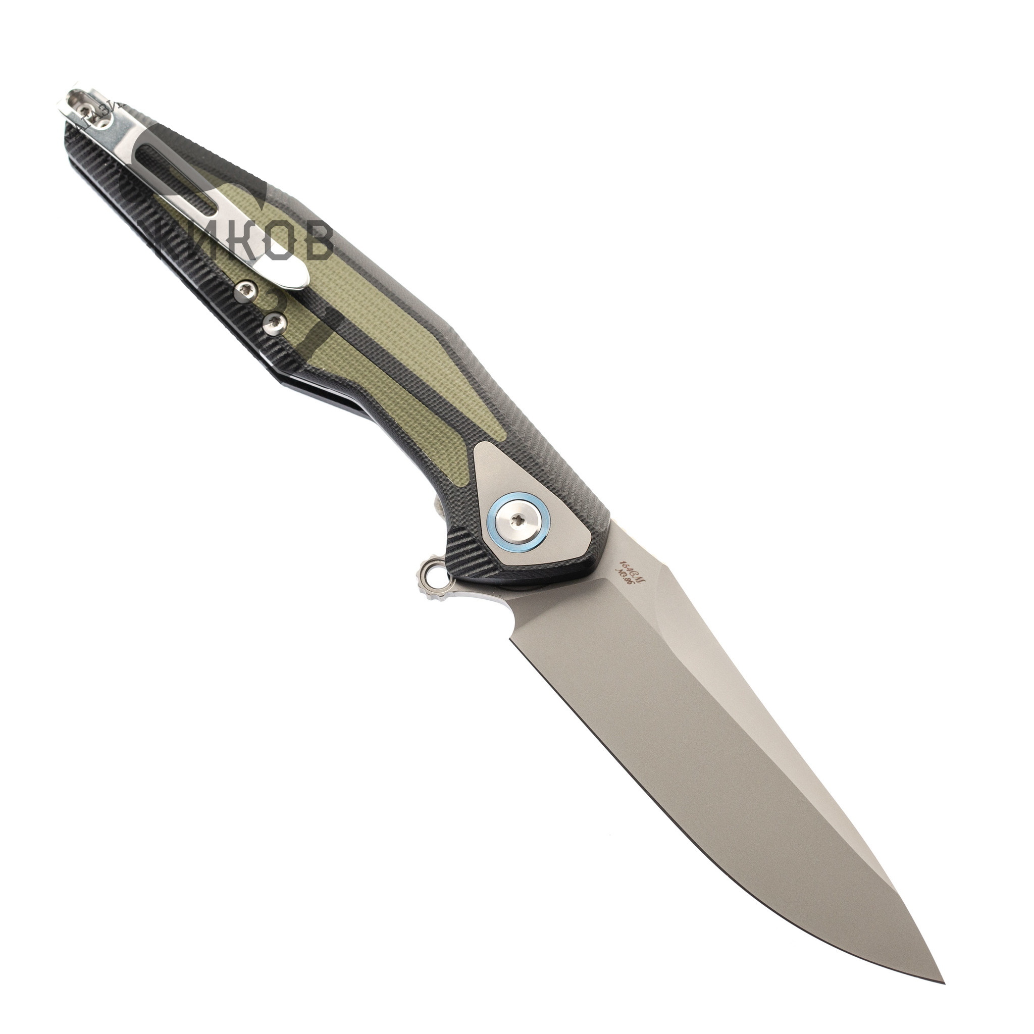 Нож складной Tulay Rikeknife, сталь 154CM, Green G10 - фото 4