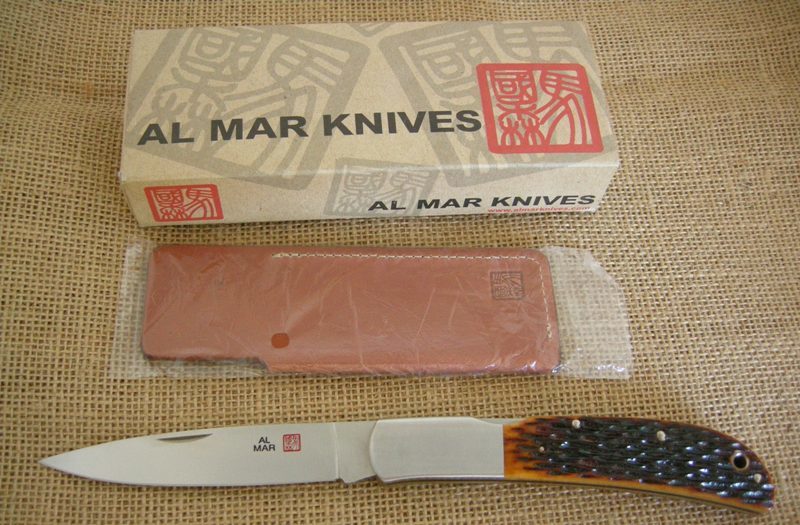 Нож складной Al Mar Eagle Classic Honey, сталь AUS-8, рукоять Jigged Bone от Ножиков