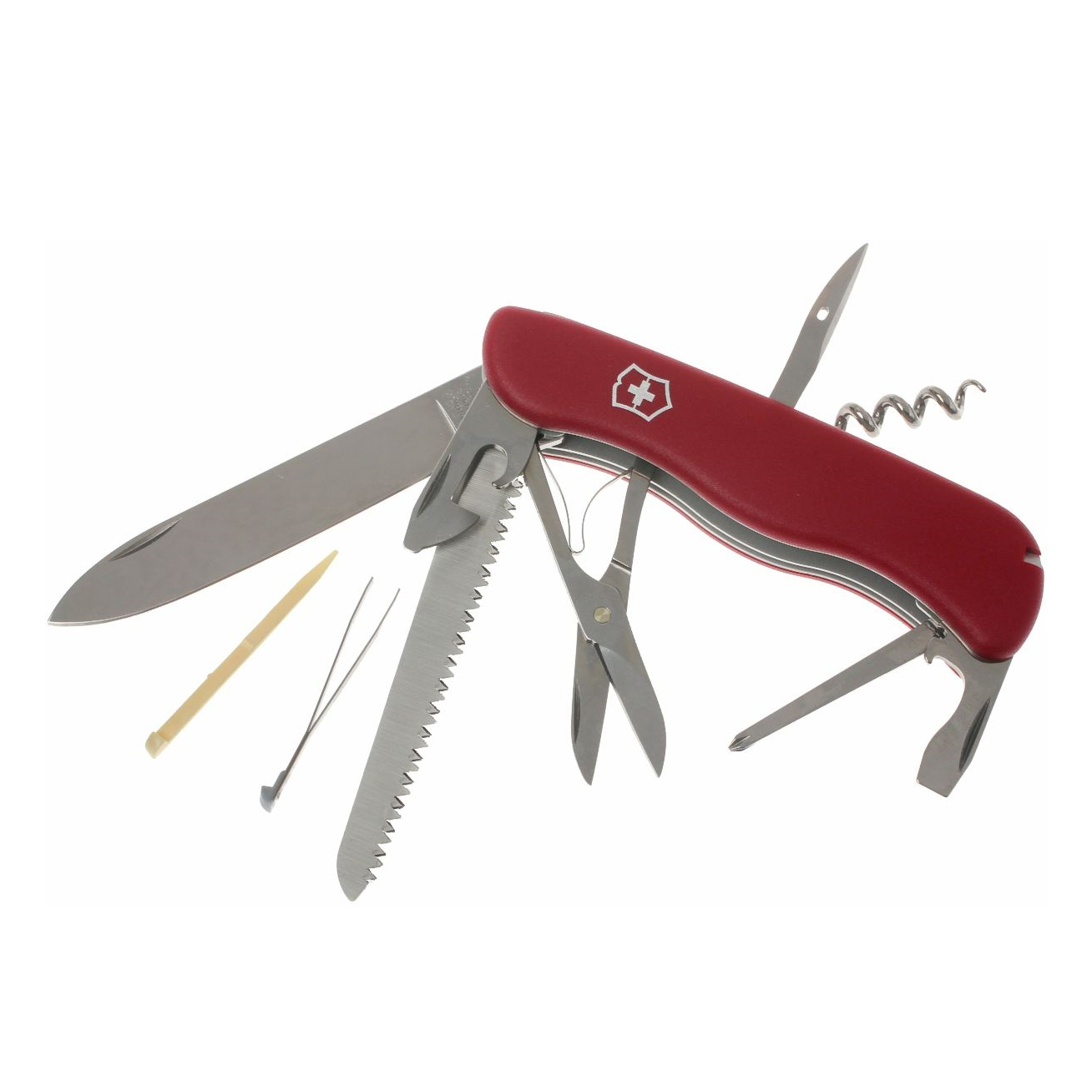 Нож туристический Victorinox Outrider 0.9023 с фиксатором лезвия 14 функций красный - фото 2