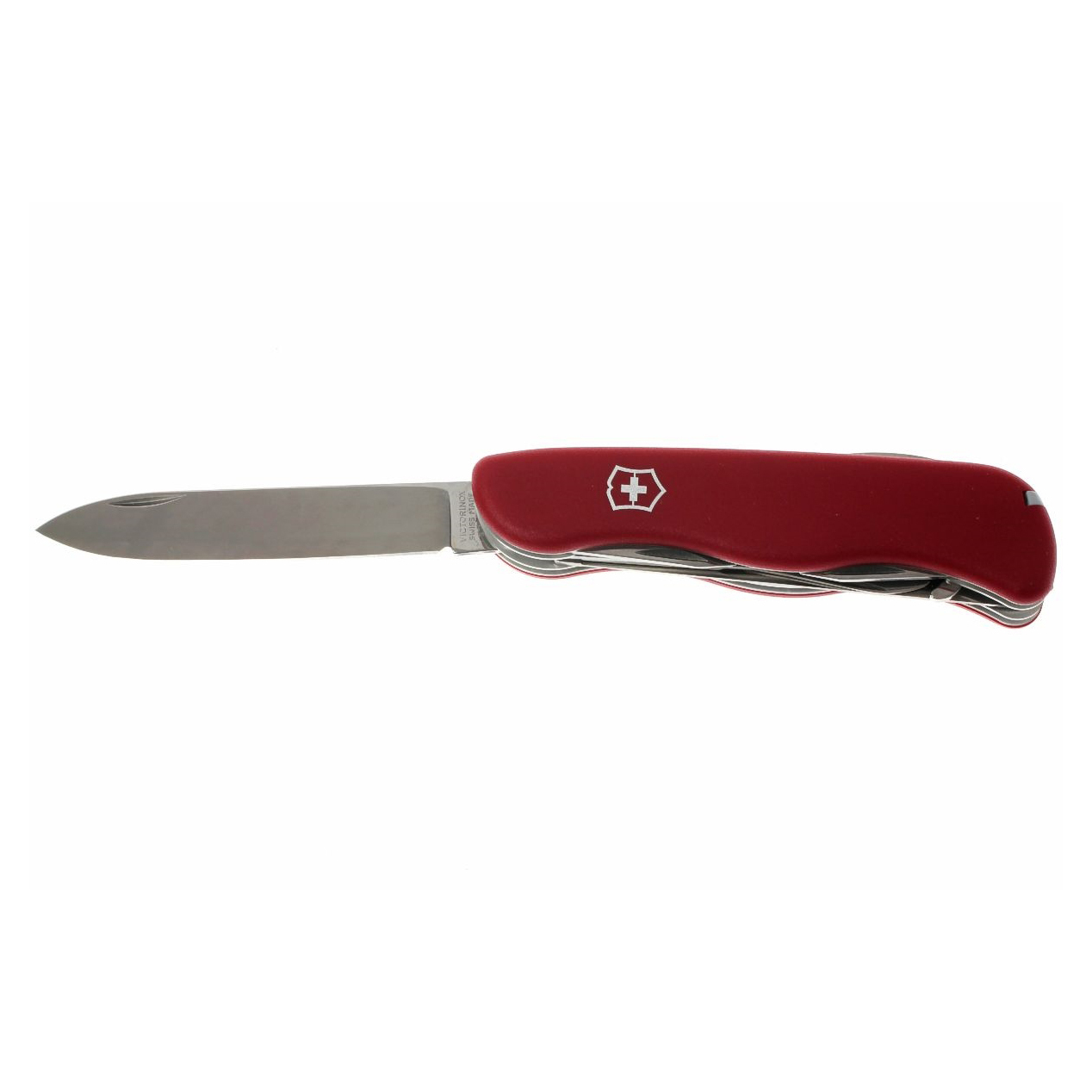 Нож туристический Victorinox Outrider 0.9023 с фиксатором лезвия 14 функций красный - фото 5