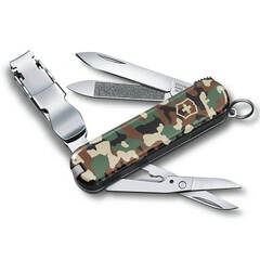 Фото Многофункциональный швейцарский нож-брелок Victorinox Nail Clip 580, сталь X55CrMo14, рукоять Cellidor, камуфляж