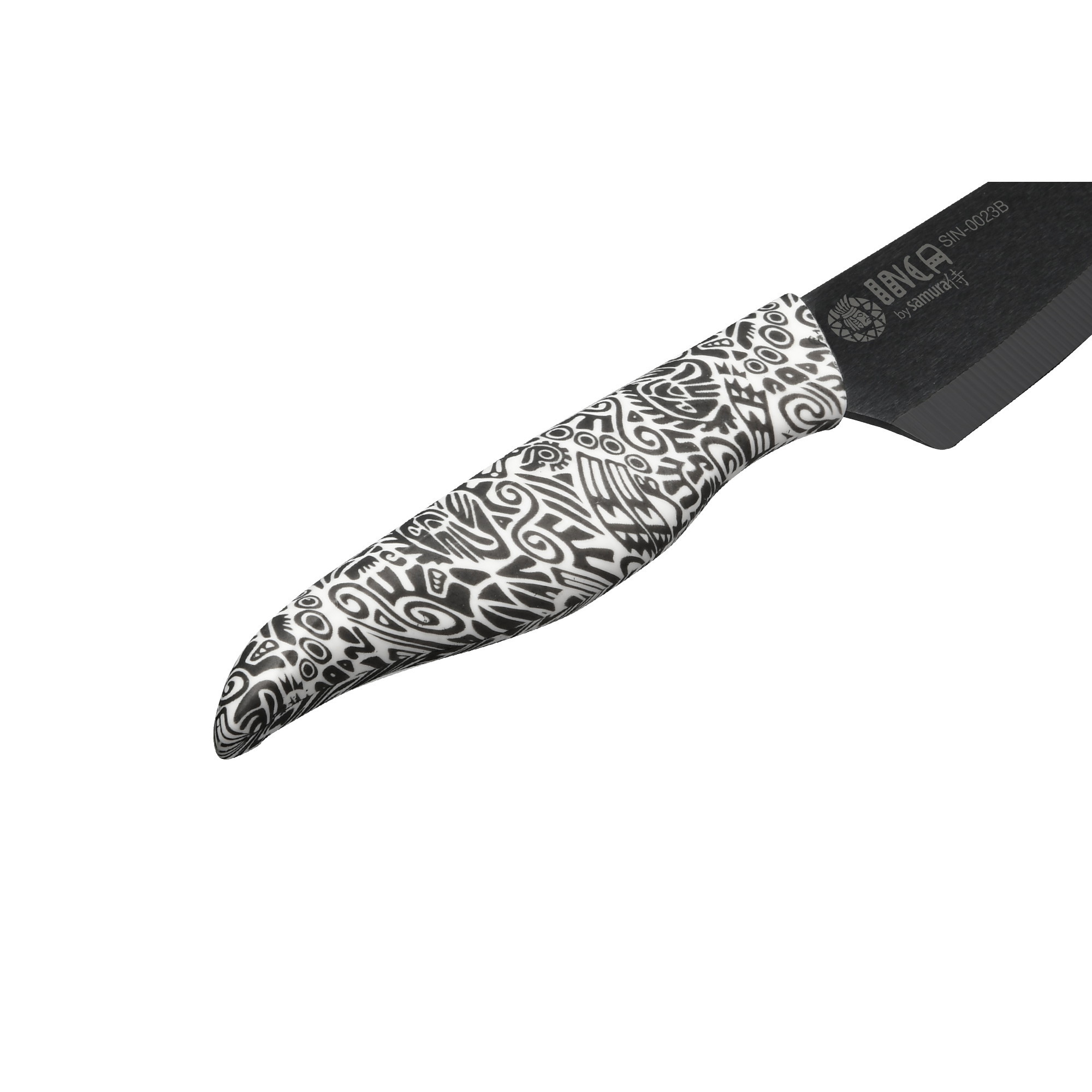 Нож кухонный универсальный Samura Inca 155 мм, чёрная циркониевая керамика, рукоять пластик - фото 4