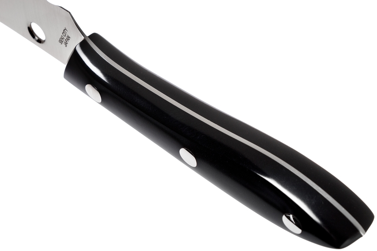 Нож кухонный Spyderco K11S Cook's Knife, сталь VG-10 Serrated, рукоять акриловый камень - фото 8
