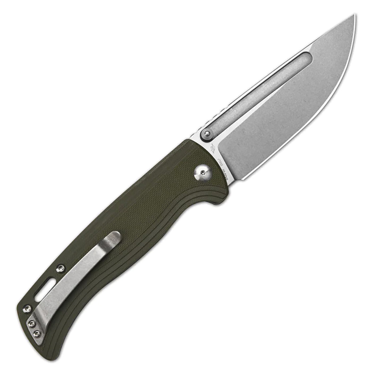 Складной нож CJRB Resource, сталь  AR-RPM9, рукоять G10 зеленая - фото 3