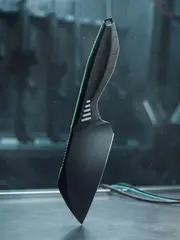 Фото Фиксированный нож Morpheus Tezis, сталь VG-10, рукоять ТПЭ, черный