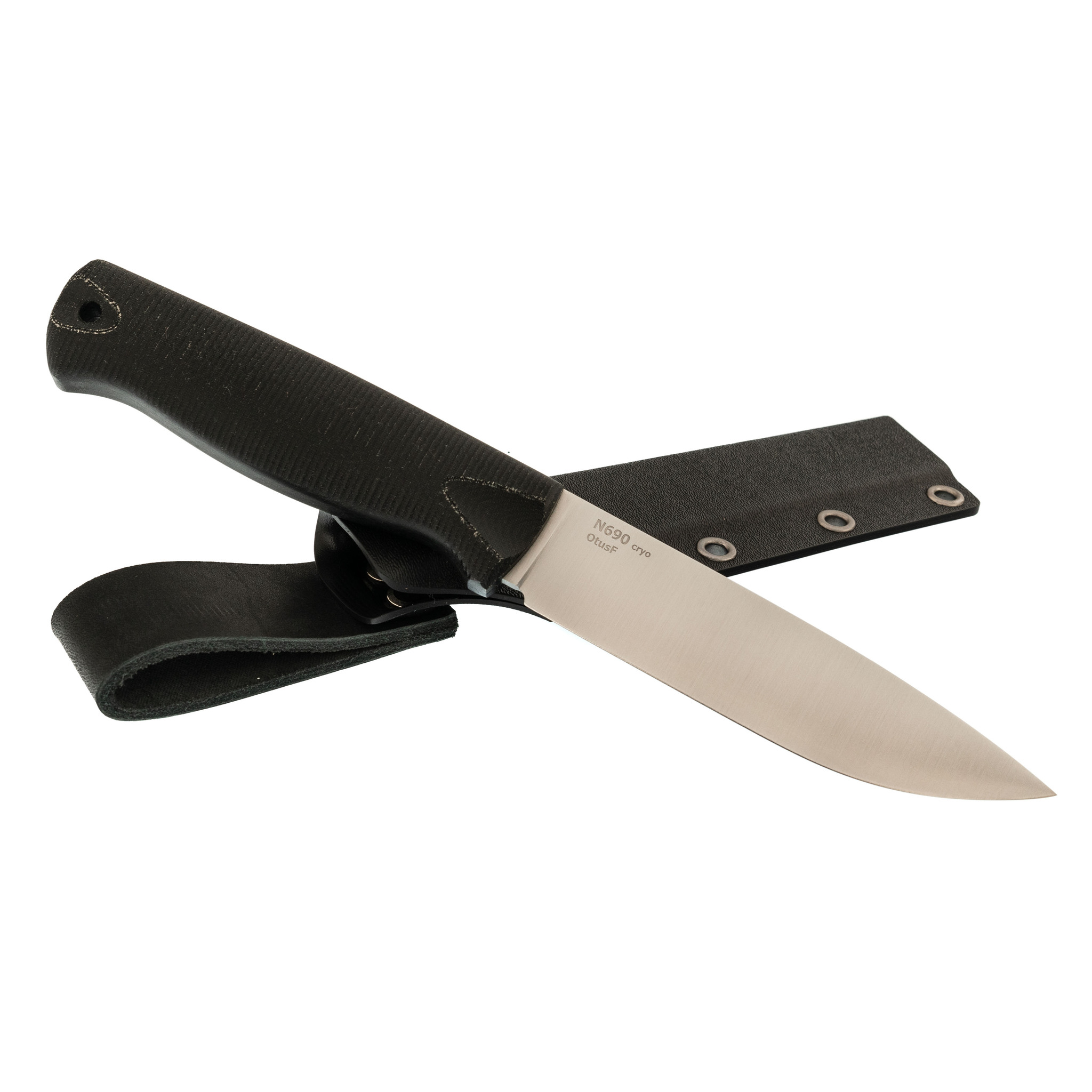 Нож Otus-F, сталь N690, рукоять микарта, черная - фото 5