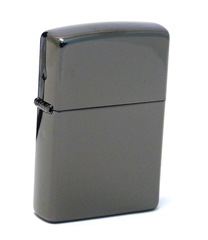 Фото Зажигалка ZIPPO Classic с покрытием Ebony™, латунь/сталь, чёрная, глянцевая, 36x12x56 мм