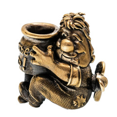 Фото Бусина для темляка, латунь