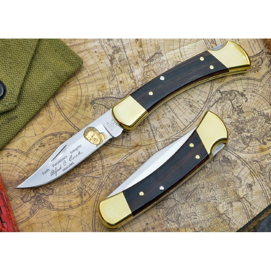 фото Нож складной folding hunter b0110brswd buck