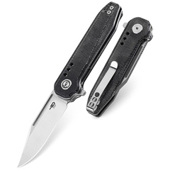 Фото Нож складной Bestech Syntax, сталь 154CM, рукоять микарта, черный