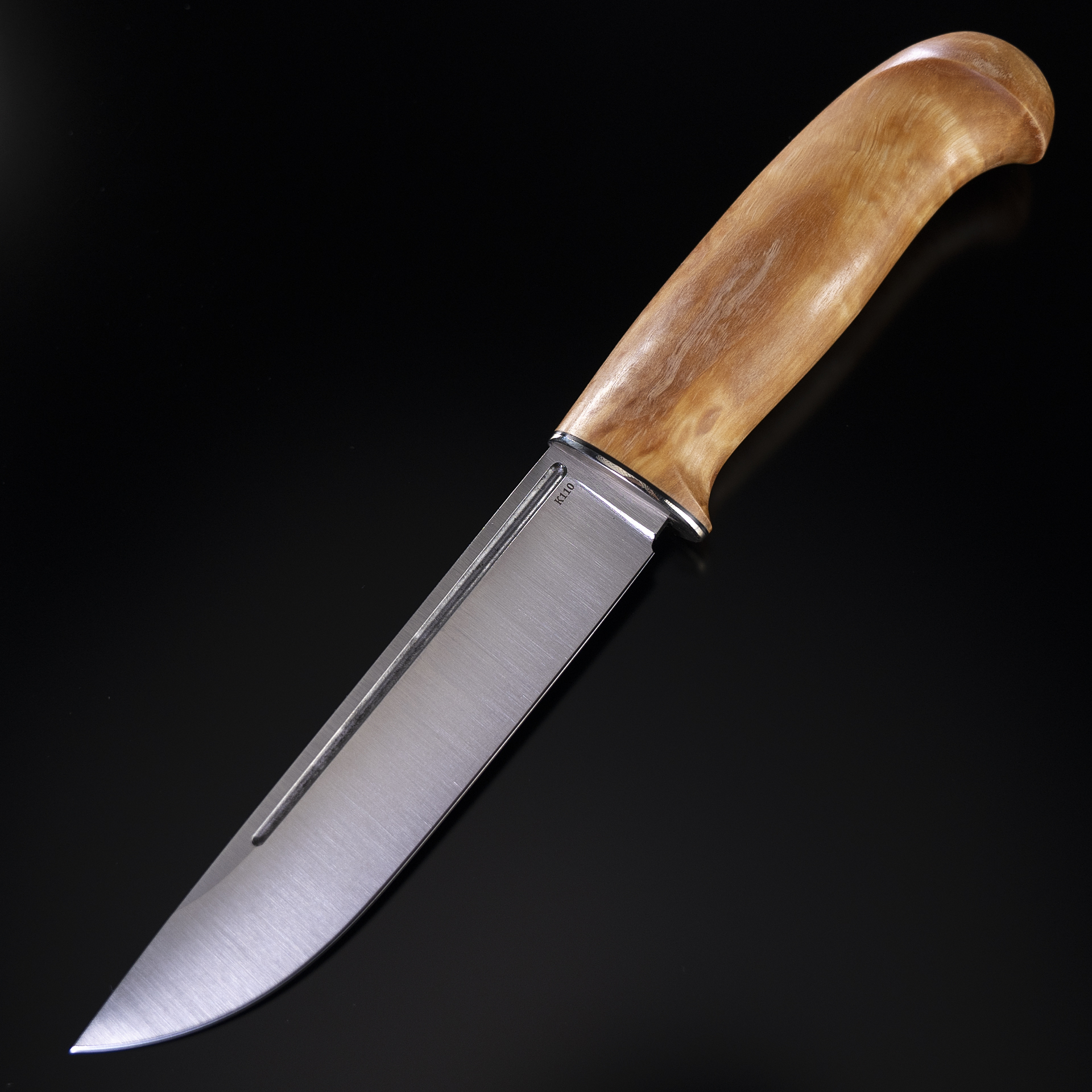 Нож Лиман, сталь K-110, карельская береза - фото 1