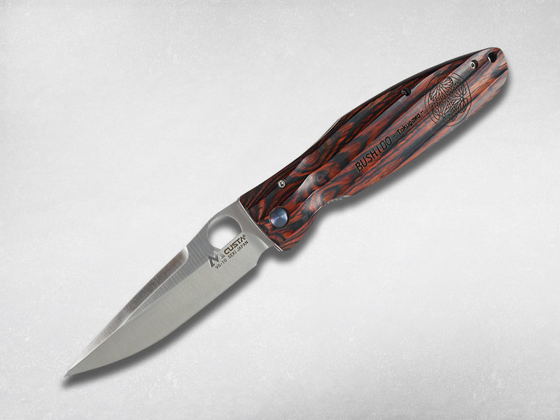 Складной нож Mcusta Tokugawa Ieyasu MC-0183, сталь VG-10, рукоять стабилизированная древесина