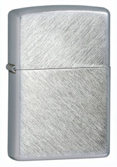 Фото Зажигалка ZIPPO с покрытием Herringbone Sweep, латунь/сталь, серебристая, матовая, 36x12x56 мм