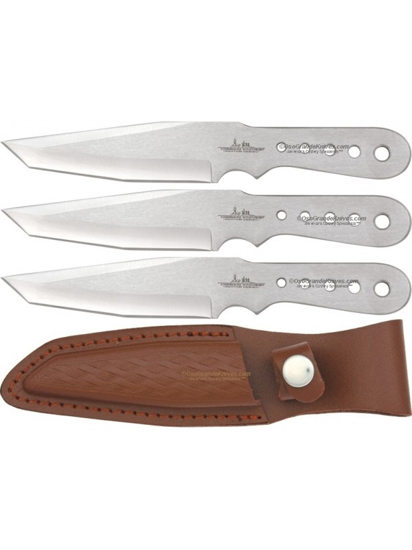 фото Набор метательных ножей gil hibben small, united cutlery, gh5002, сталь 420, рукоять сталь, серый