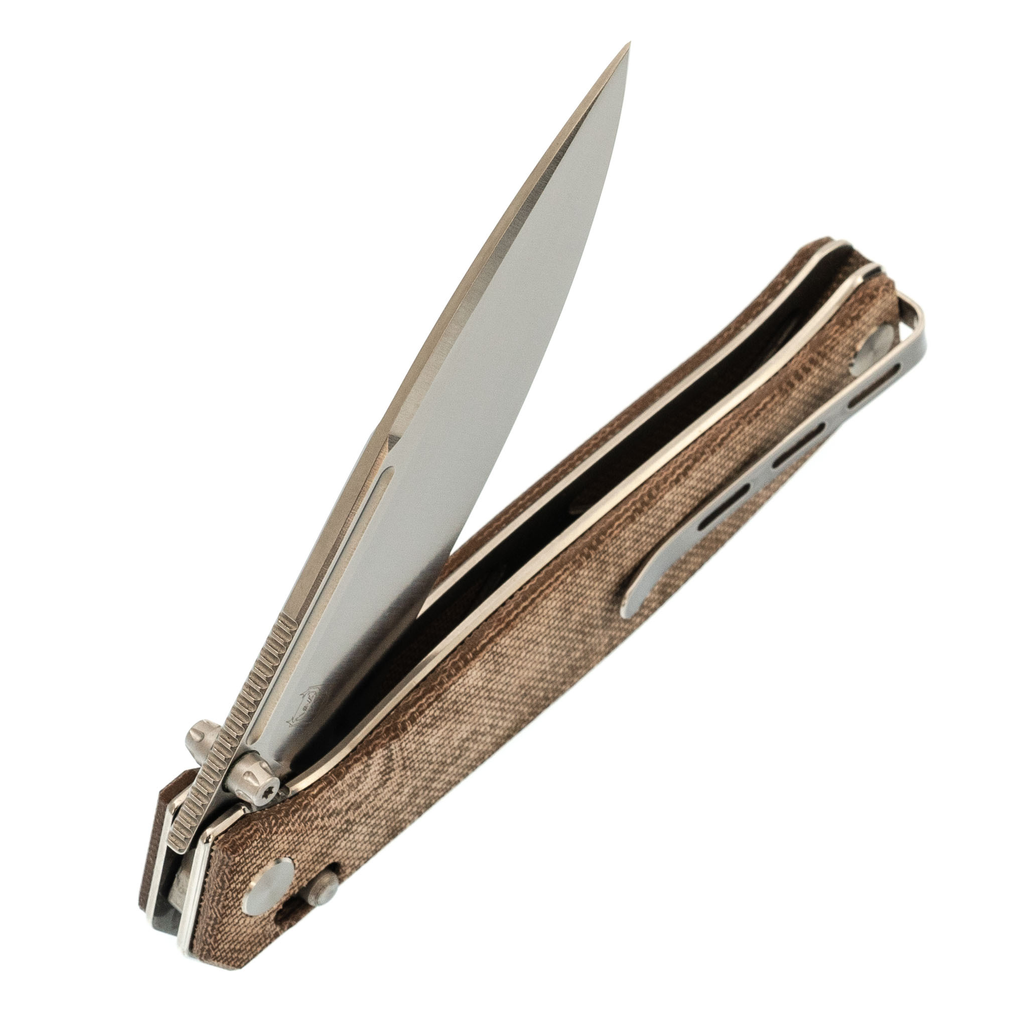 Складной нож RealSteel Muninn, сталь VG-10, рукоять Micarta - фото 5