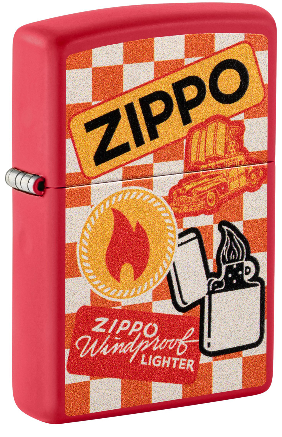 Зажигалка Retro Design ZIPPO 48998 зажигалка zippo classic с покрытием chrome arch латунь сталь серебристая матовая 36x12x56 мм