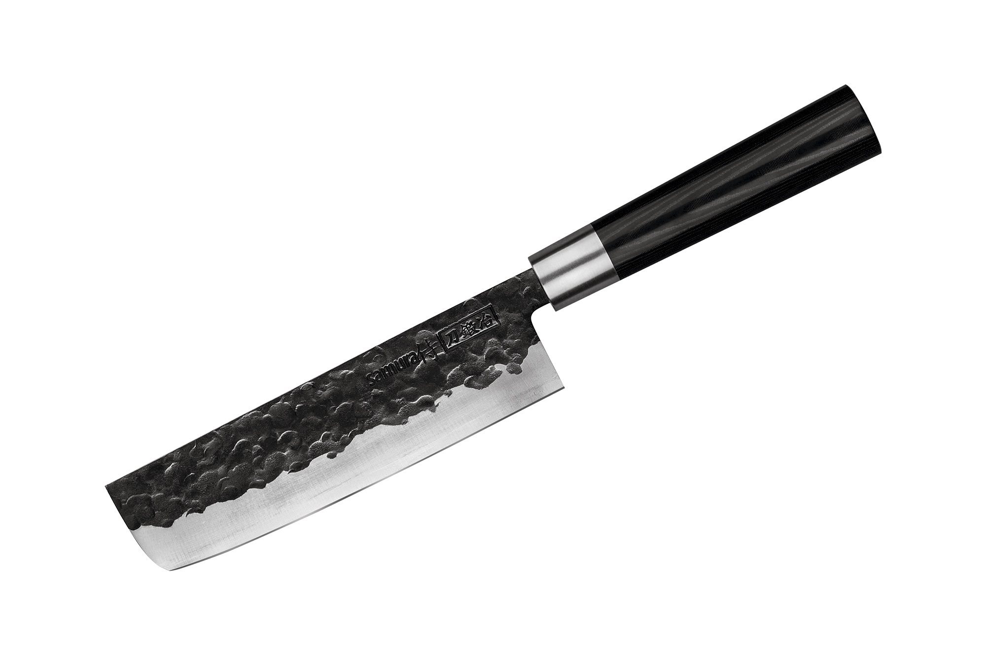 фото Нож кухонный "samura blacksmith" накири 168 мм, aus-8, микарта