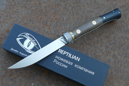 Складной нож Reptilian Кабальеро-03NEW, сталь D2, рукоять G10/микарта