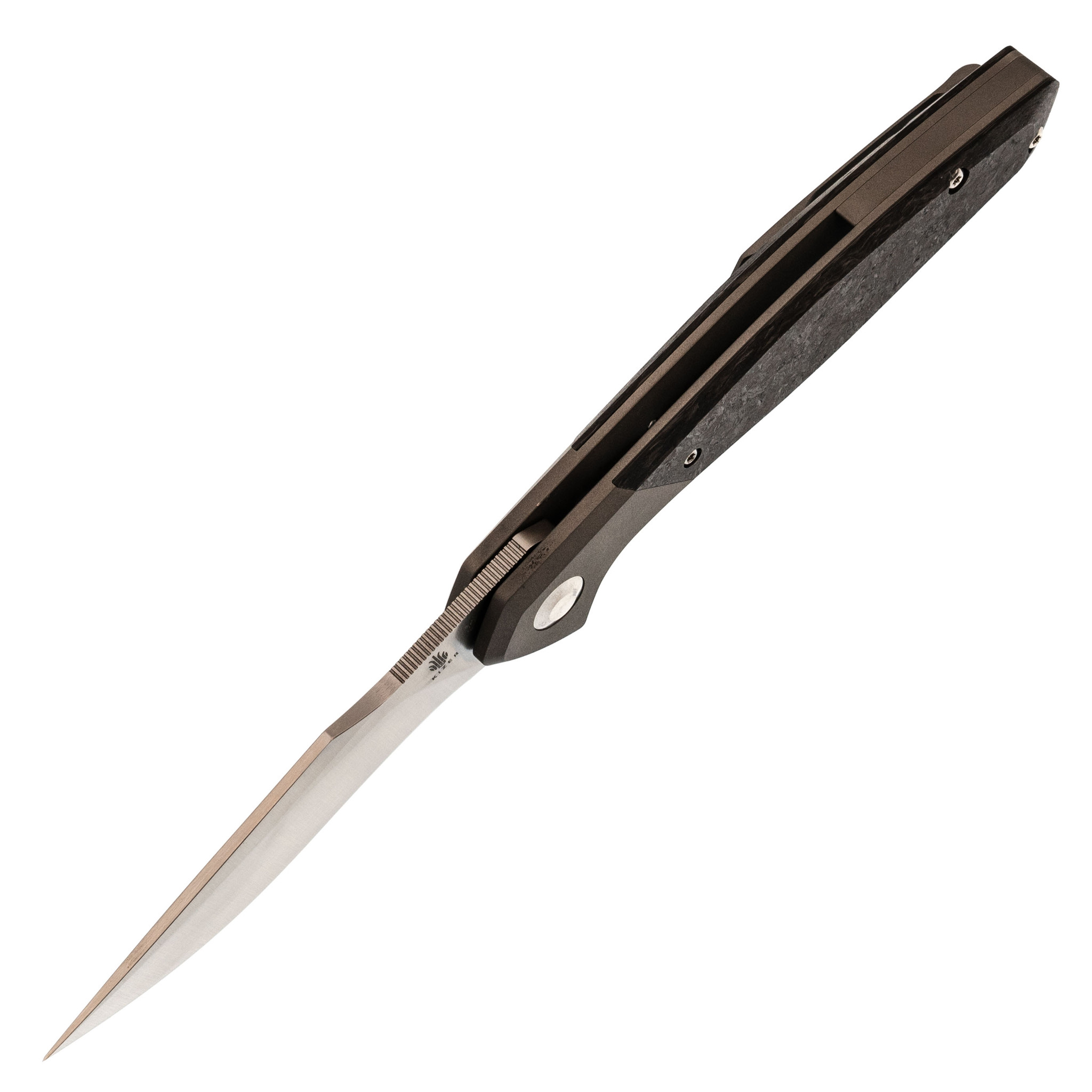 Складной нож Kizer Grazioso, сталь 20CV, рукоять Titanium/carbon fiber - фото 2