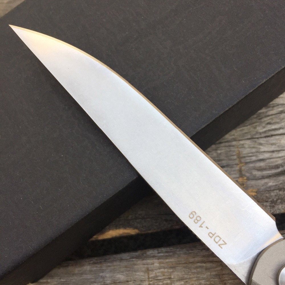 Складной нож Ziebr Silver, сталь ZDP-189 от Ножиков