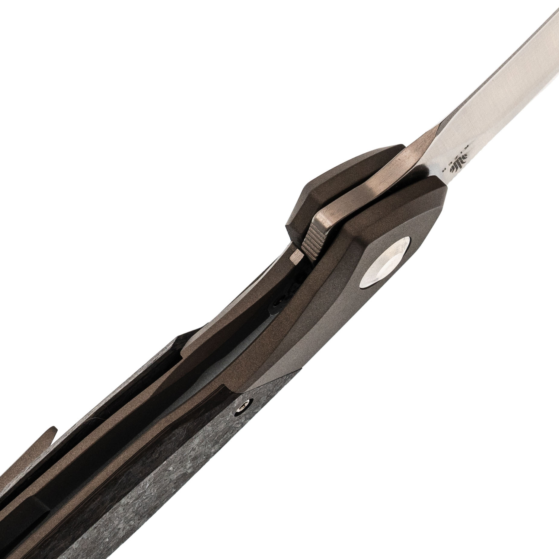 Складной нож Kizer Grazioso, сталь 20CV, рукоять Titanium/carbon fiber - фото 4