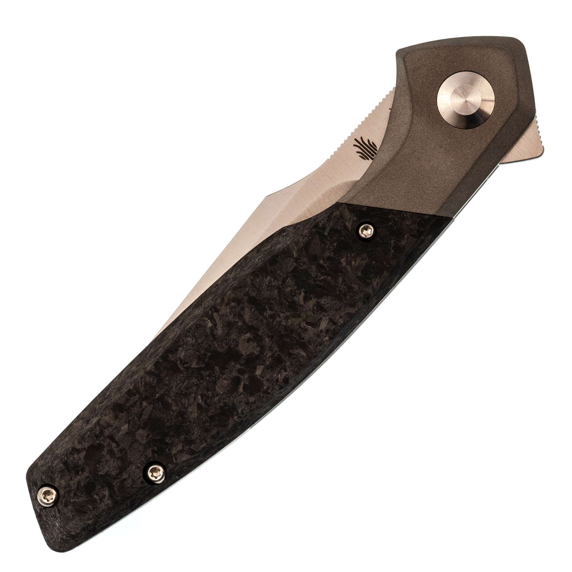 Складной нож Kizer Grazioso, сталь 20CV, рукоять Titanium/carbon fiber - фото 7