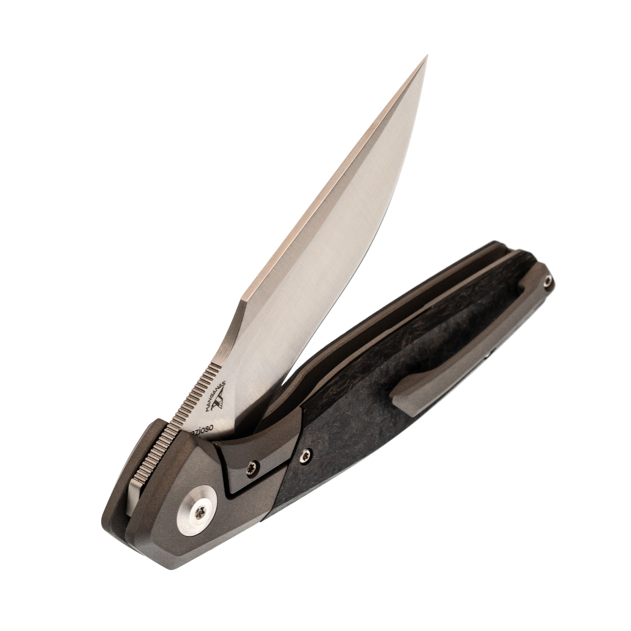 Складной нож Kizer Grazioso, сталь 20CV, рукоять Titanium/carbon fiber - фото 5