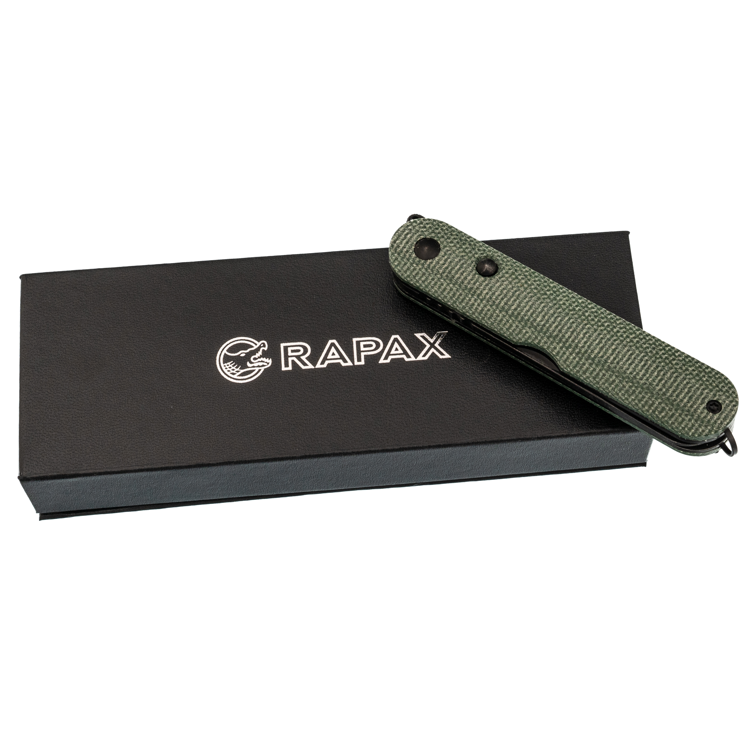 фото Складной нож rapax mimi, сталь vg-10, рукоять микарта, зелёный