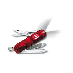 Фото Нож перочинный Victorinox SwissLite Ruby 0.6228.T 58мм 7 функций полупрозрачный красный