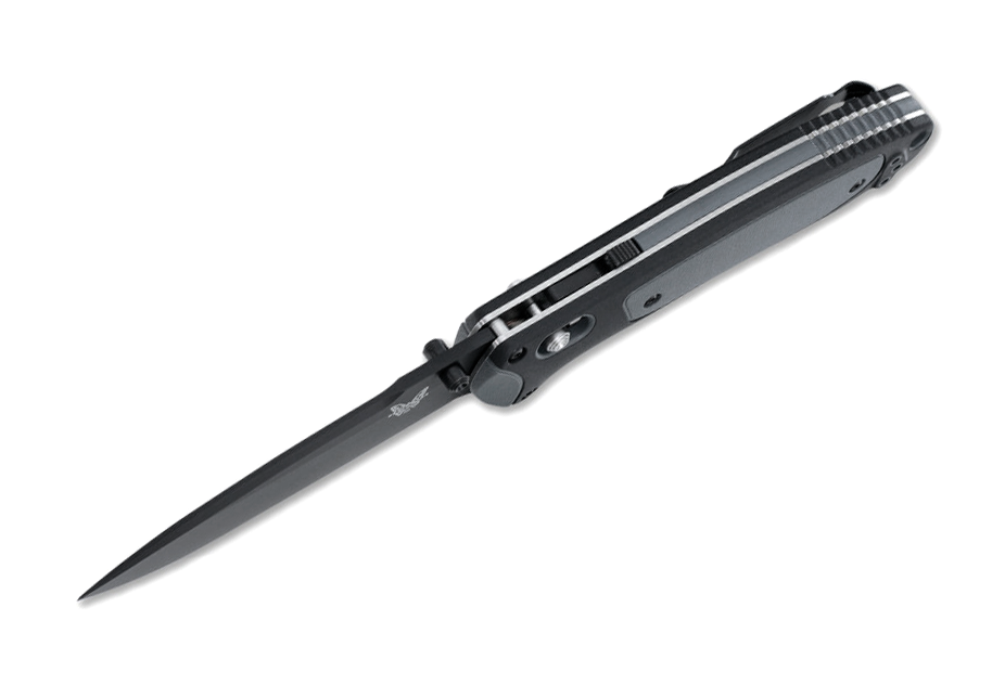 Складной нож Boost, Black Versaflex Handle with Gray Grivory Inlays - фото 9