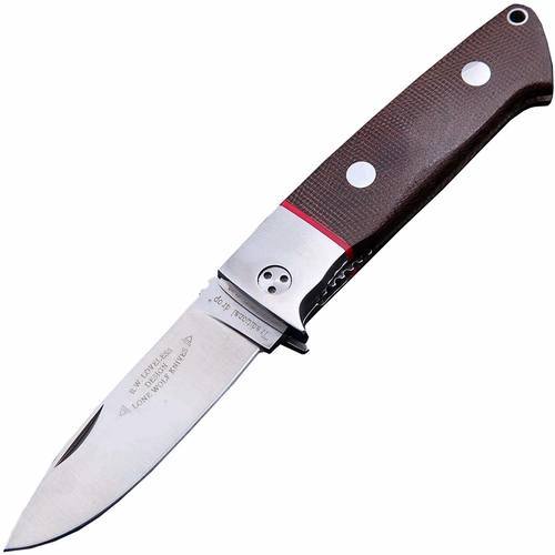 Складной нож Fantoni Lone Wolf Knives Drop Point, FAN/LDPFd, сталь 154CM, рукоять микарта от Ножиков