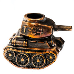 Фото Бусина для темляка Т-34, бронза