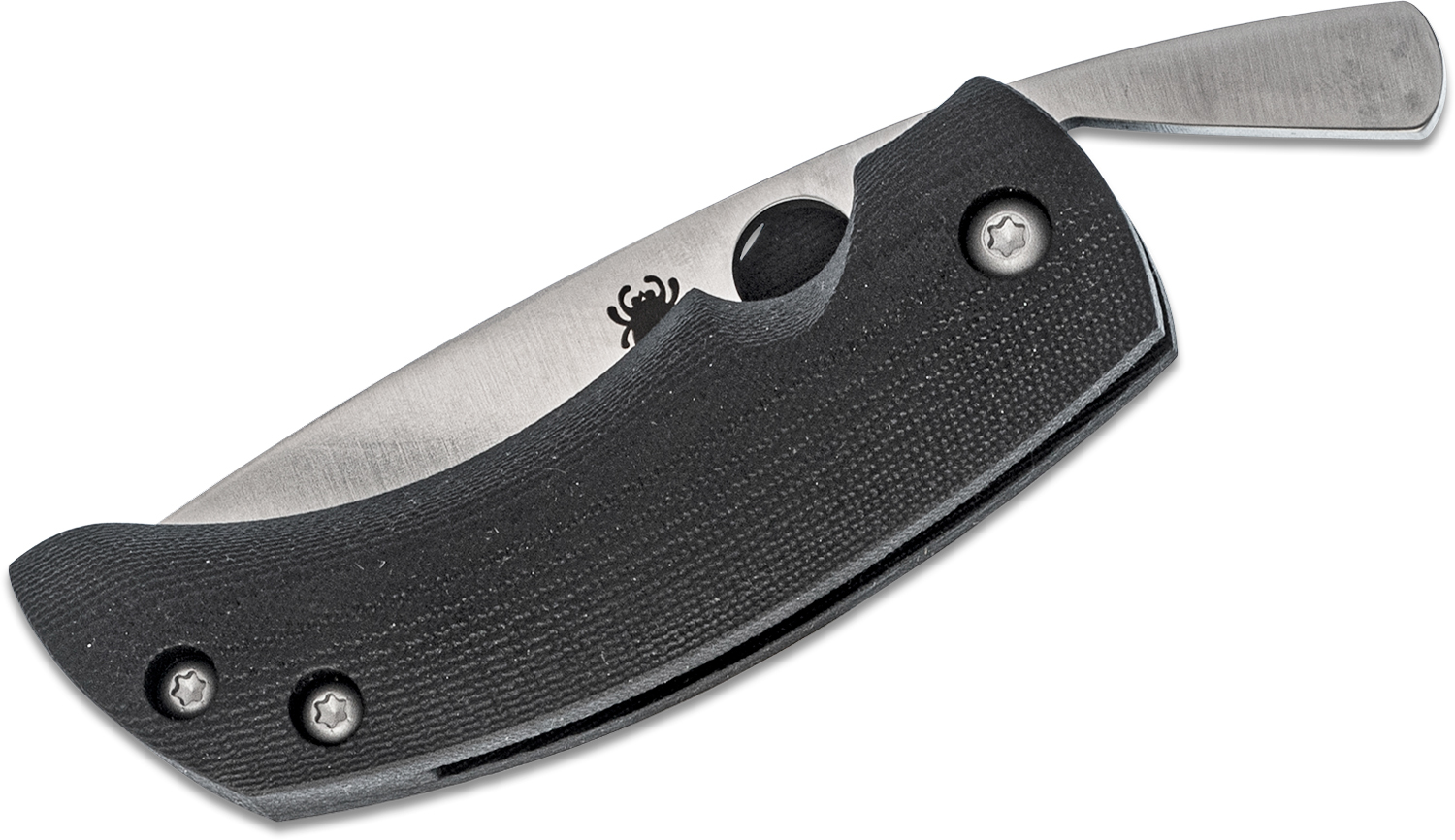 Нож складной Filip De Leeuw’s Friction Folder Spyderco 167GP, сталь VG-10 Satin Plain, рукоять стеклотекстолит G10, чёрный - фото 6