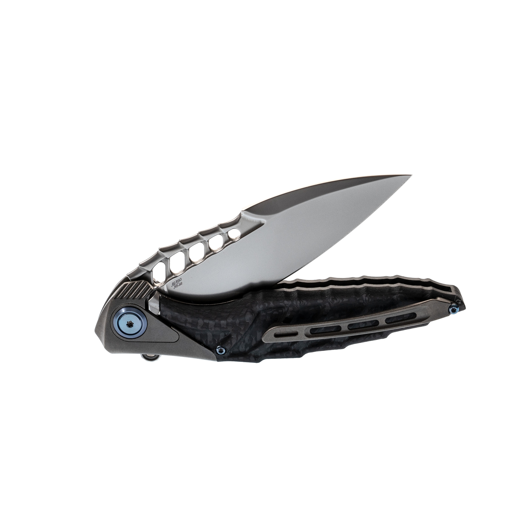 Нож складной Thor 7 Rikeknife, сталь M390, Titanium/Black Carbon - фото 5