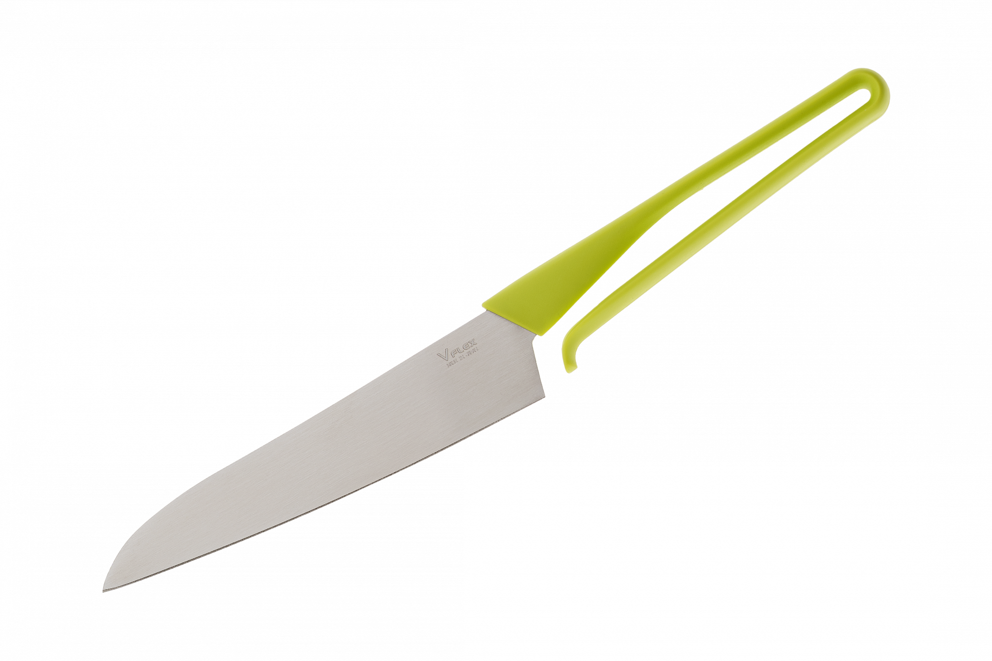 Нож кухонный Shikisai V-Flex Kasumi 14 см, сталь 420J2, рукоять полипропилен салатовый от Ножиков
