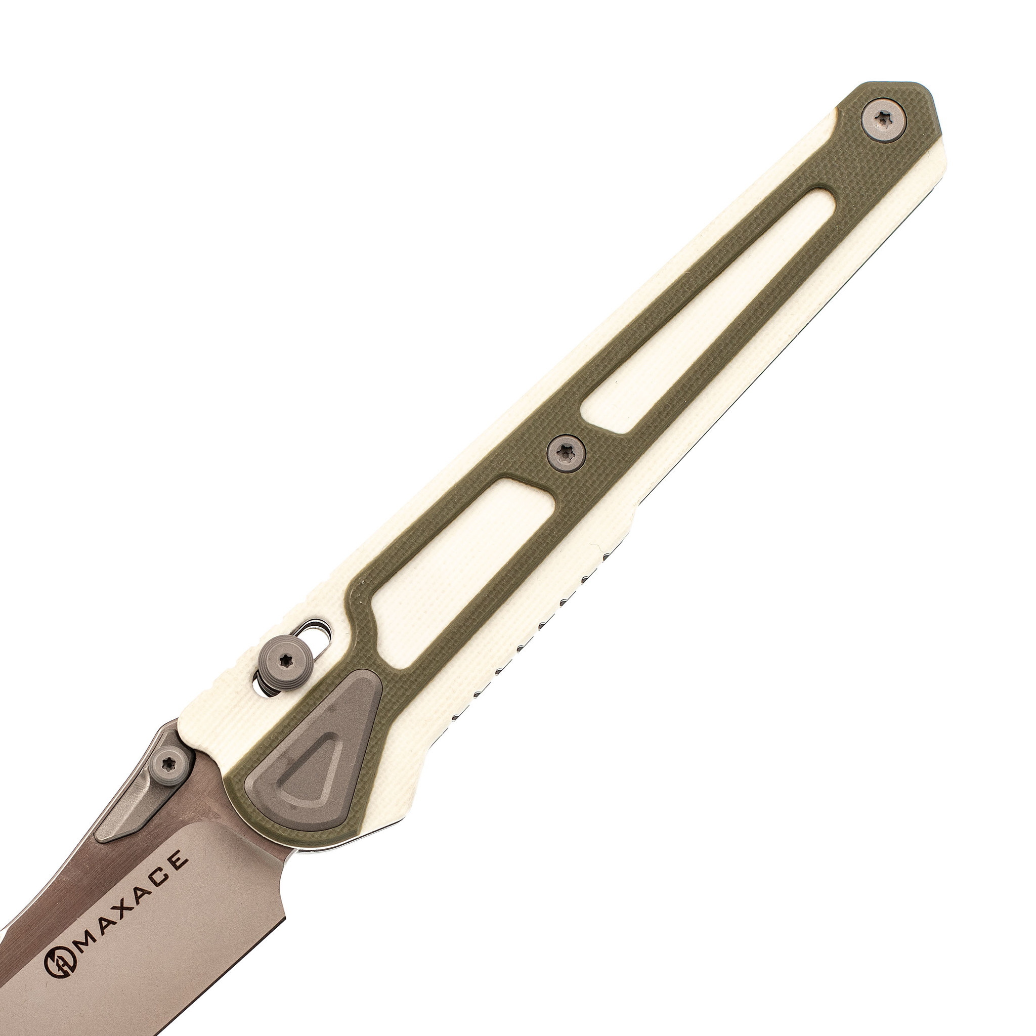 Складной нож Maxace Heron- K White, сталь Bohler K110 - фото 3