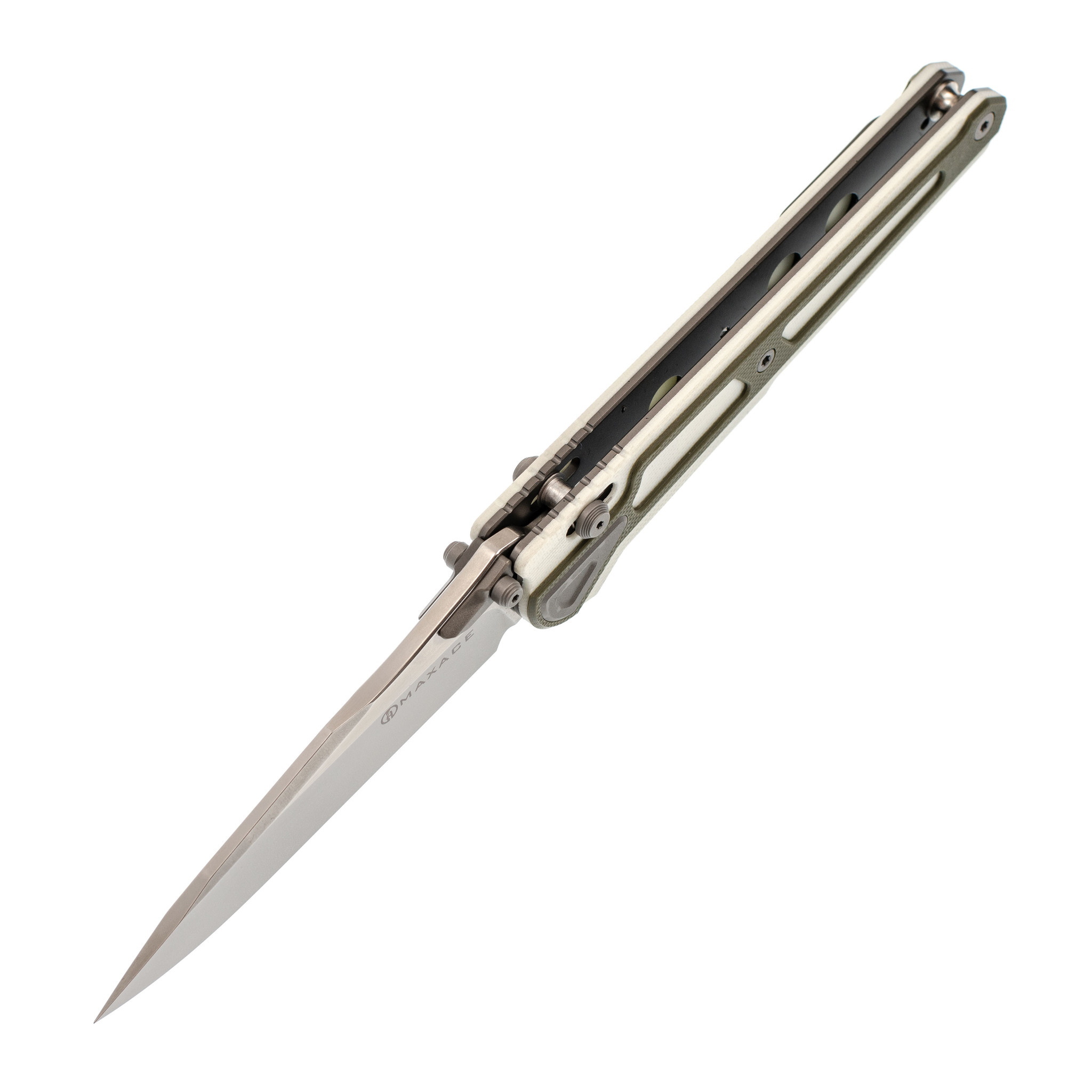 Складной нож Maxace Heron- K White, сталь Bohler K110 - фото 4