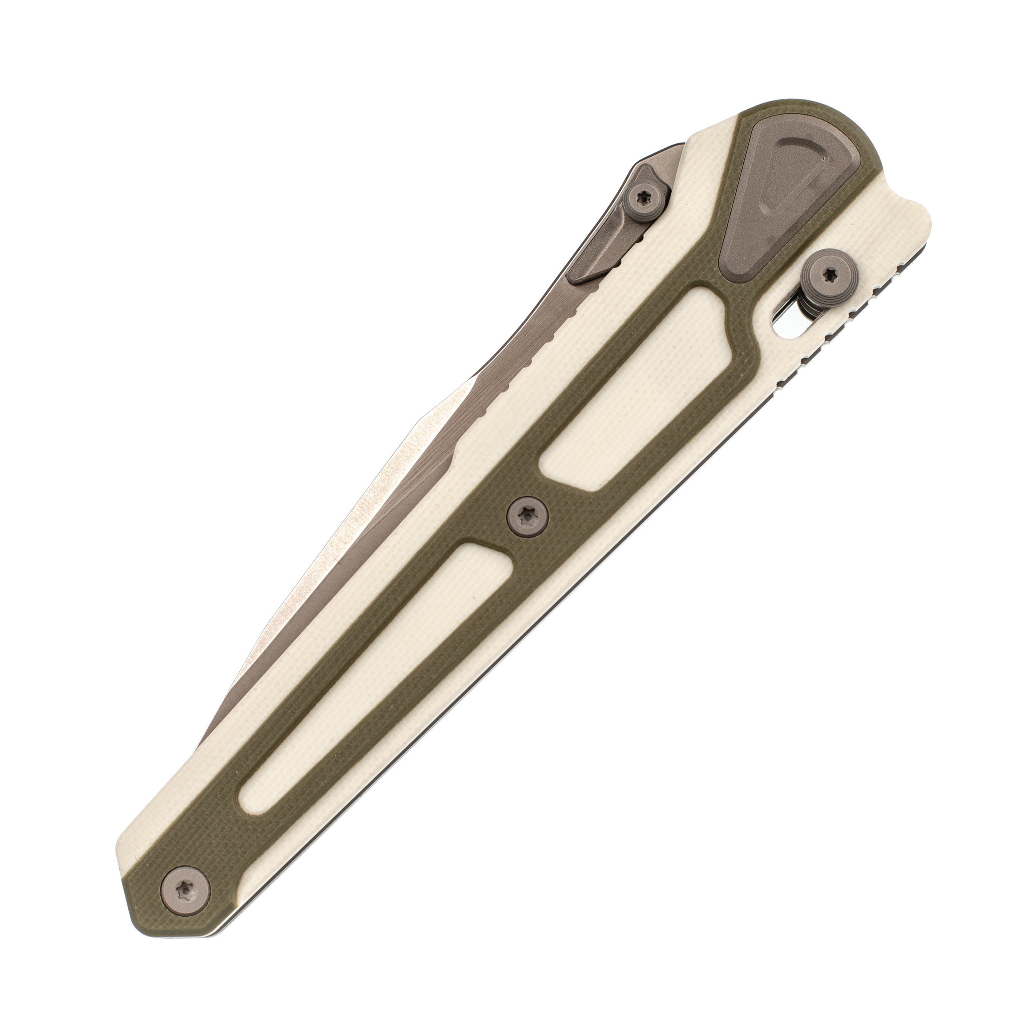 Складной нож Maxace Heron- K White, сталь Bohler K110 - фото 6