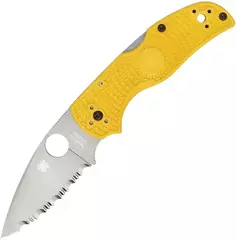 Фото Нож складной Native 5 Serrated Spyderco, сталь LC200N, рукоять FRN