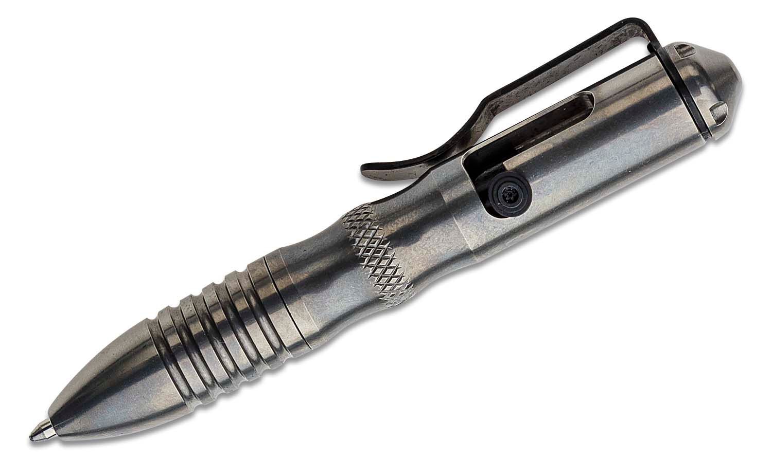 Тактическая ручка Shorthand Benchmade, серая тактическая ручка rikeknife titanium tr02